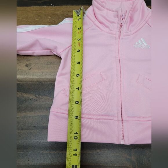 Adidas Girls Classic Tricot Track Set of Two Pink Sporty Size 3 Months - Picture 8 of 11